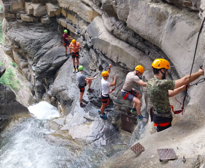 Via Ferrata Sorrosal en Broto